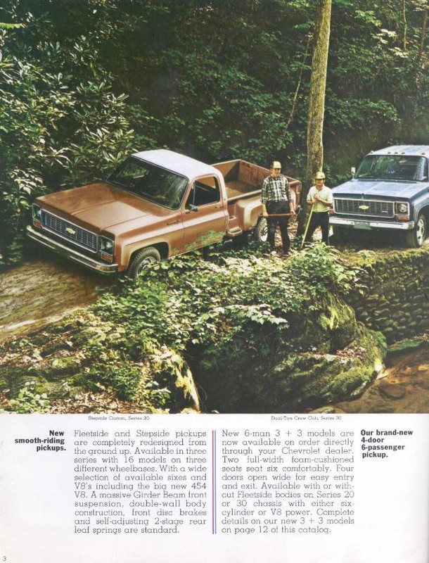 1973 Chevrolet Pickups Brochure Page 2